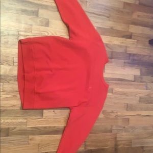 Red Champion Crew Sweatshirt